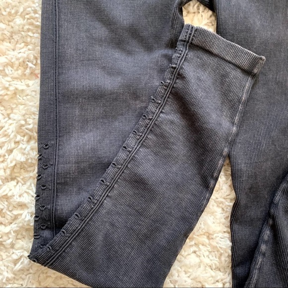 Spiritual Gangster Black Wash Third Eye Hi Rise Laser Cut Leggings Small - Picture 2 of 9